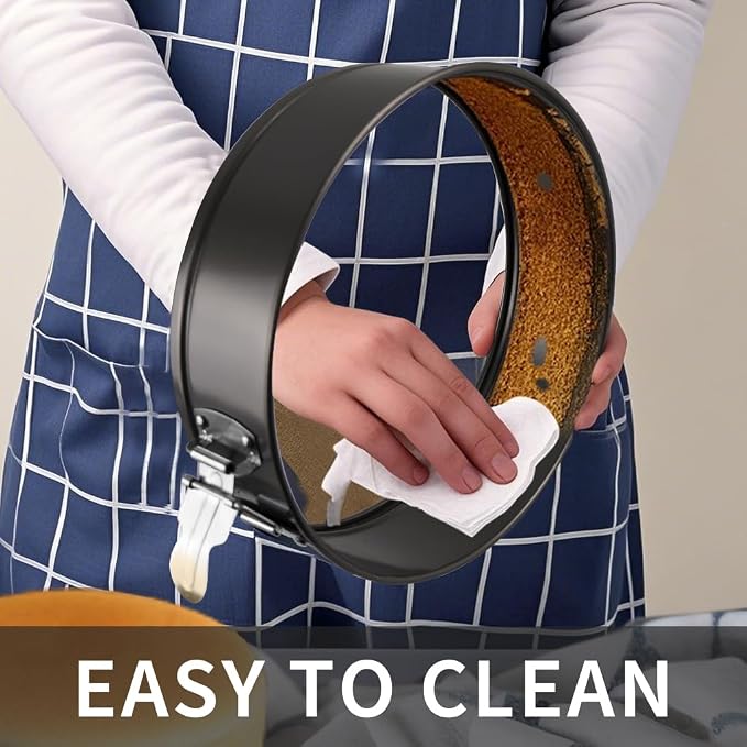 Springform Pan Set, 4" 7" 9" Nonstick Cheesecake Pan, Round Cake Pans, Leakproof Cake Tins with Removable Bottom, Springform Cake Pans Baking Pans - Image 3