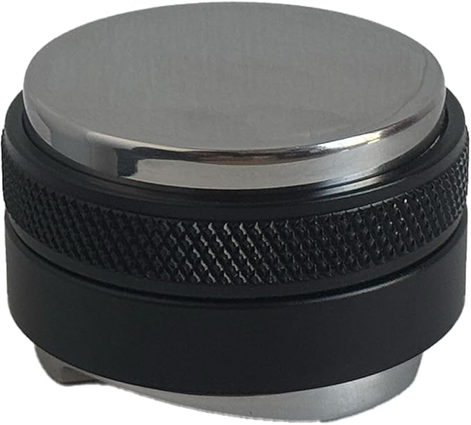 53mm Coffee Distributor and Tamper,Adjustable Depth for Breville 54mm Portafilter，Dual Head Coffee Leveler，Professional Espresso Hand Tampers（Black）