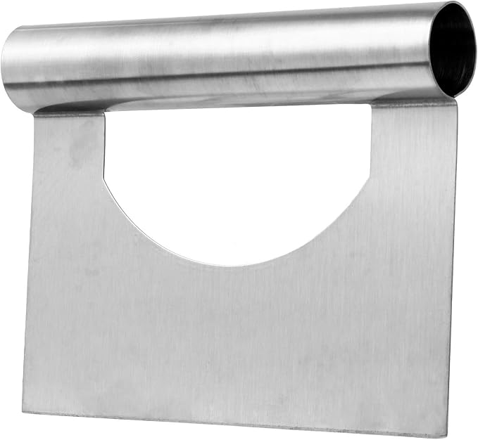VOSAREA Stainless Steel Dough Cutter with Creative Design Handle for Scraping Dough and Baking Scrapers, Kitchen Chopper Tool for Flat Cooking and Pastry Preparation by Vosarea