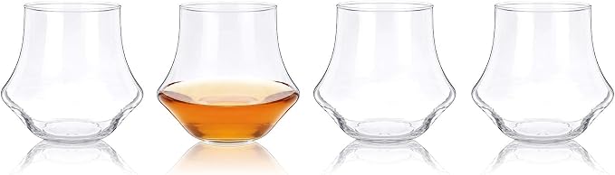 True Whiskey Glasses for Men and Women, Top-notch Bourbon Scotch Whiskey Cups Set, Bar Glassware Drinking Glasses Set of 4, 12 oz - Image 8