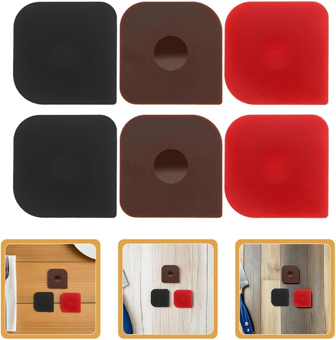 LIFKOME 6pcs Plastic Dough Scraper Tool for Kitchen Food Preparation, Non-scratch PC Material Ergonomic Design for Precise Cutting and Versatile Use in Cleaning Cast Iron Skillet - Image 9