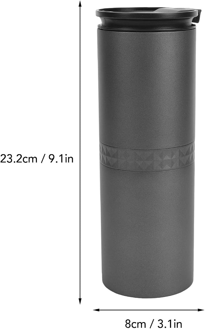 Portable Coffee Machine, Plastic Electric Coffee Grinder Brewer Cup with Adjustable Grinding Degree 2000mAh 23.2 X 8 X 8cm for Home Office Travel Camping - Image 7
