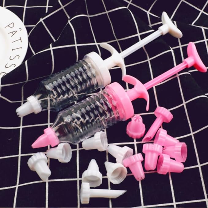 Cake Decorating Gun, Cupcake Icing Piping Kit, Cupcake Injector/Decorating Icing Set, Cake Decorating Kit with 8 Piping Tips