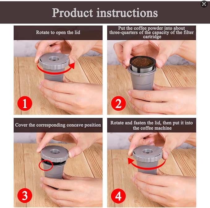 for Keurig My K-Cup Reusable Coffee Filter, Brew Coffee or Tea, Fits B30 B40 B50 B60 B70 Series with Sustainable Coffee Accessories, Gray 3 Pack