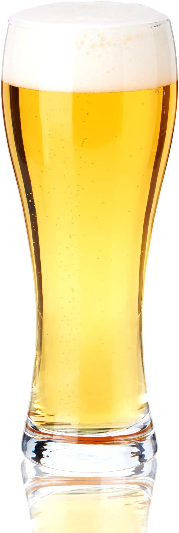TRUE Wheat Beer Glasses, Clear Glasses for Pilsner, Belgian Ales, and Craft Beers, Birthday Party, Holiday, Game Night, Beer Gifts for Men, Durable Home Bar Glassware, 23 oz, Set of 4 - Image 6