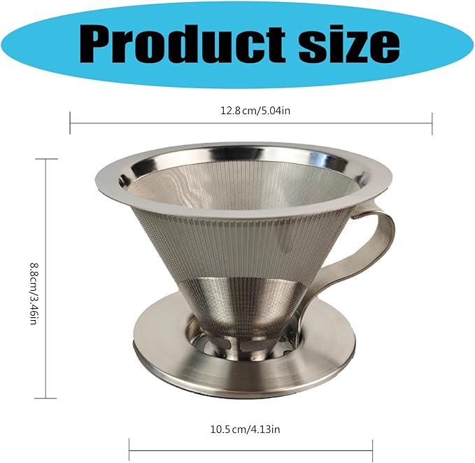 Multifuntional Coffee Dripper Flat Bottom Coffee Dripper Pouring Over Coffee Filter Coffee Filter Cup Coffee Accessories
