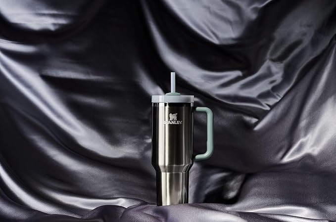 STANLEY Quencher H2.0 Flow State Tumbler, 40 oz, Stainless Steel Shale | Handle and Straw | 3-Position Lid | Cup Holder Compatible for Travel | Insulated Stainless Steel Cup | BPA-Free - Image 7