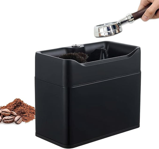 Electric Espresso Knock Box, Automatic Portafilter Cleaner for Espresso and Coffee Puck, Essential Accessories for Home or Commercial Coffee Bar by Unknown