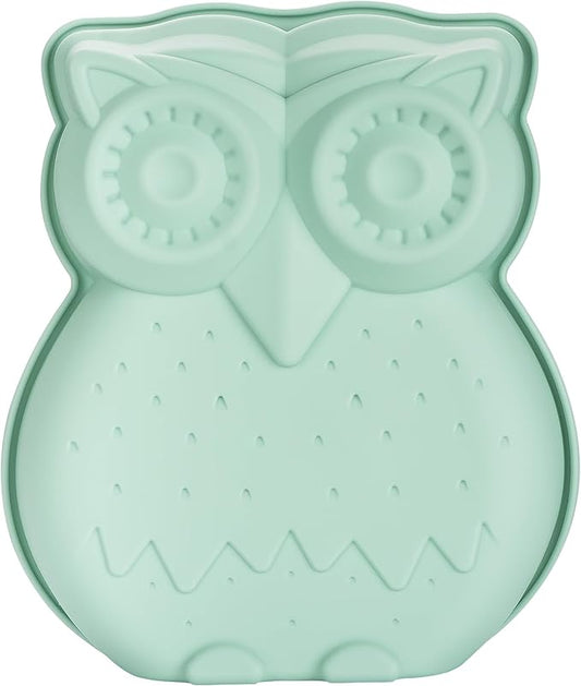 Owl Cake Mold Silicone Molds for Baking Bread Loaf, Animal Molds for Resin Crafts, Baking Gift for Mom Wife Bakers, Specialty Novelty Cake Pans Housewarming Gifts Large Owl Mold (Blue)