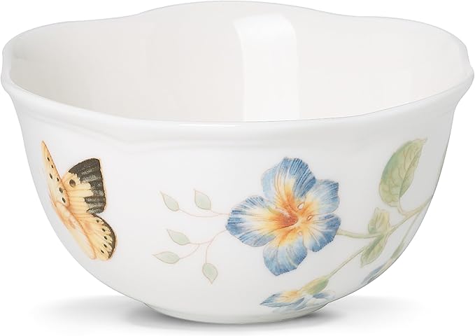 Lenox 806737 Butterfly Meadow Dessert Bowl, Multicolor, 1 Count (Pack of 1) by Lenox