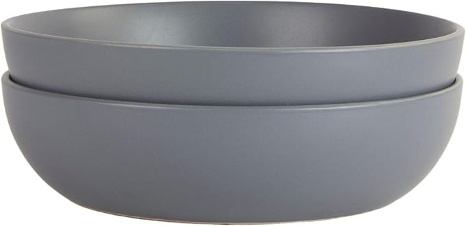 10 Strawberry Street Wazee Matte 9"/48oz Serving Bowl, Set of 2, Charcoal - Image 4