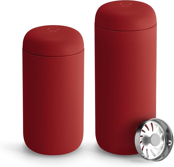 Fellow Carter Move Ceramic Lined Travel Coffee Mug 16 oz - Leak-Proof Lid | No Metallic Taste, Dishwasher Safe, Hot 12Hr Cold 24Hr, Stainless Steel Tumbler, BPA-Free, Fits Cup Holders, Red - Image 6