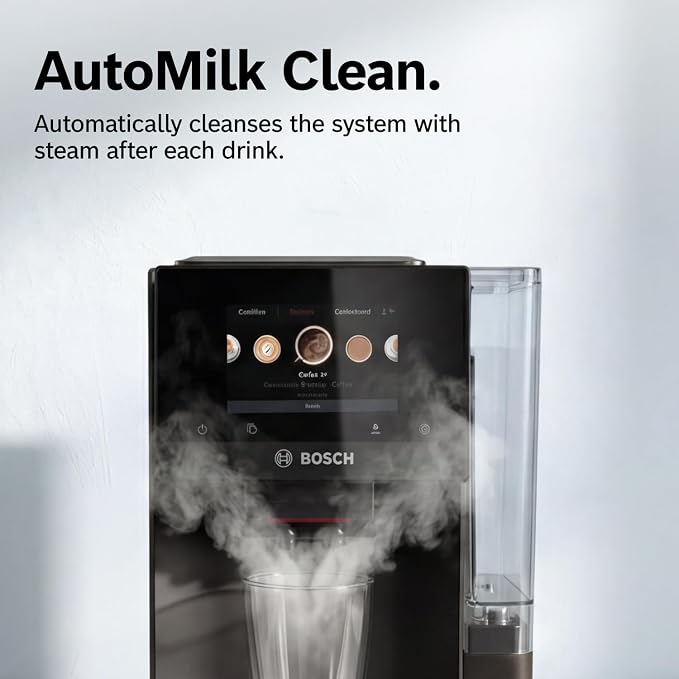 Bosch 800 Series Fully Automatic Coffee, Espresso Machine - Black | Double Cup, Touchscreen, Large Bean Capacity, 35 Drinks, Cold Brew, Save up to 10 Profiles, Integrated Grinder, Milk Frother - Image 12