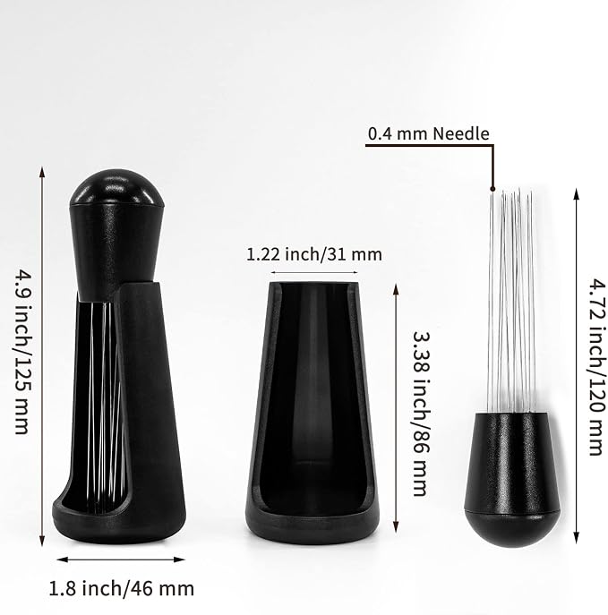Wdt Tool, Espresso Coffee Stirrer 12 Needles 0.4mm Espresso Distribution Tools with Stand, Espresso Coffee Distributor - Image 2