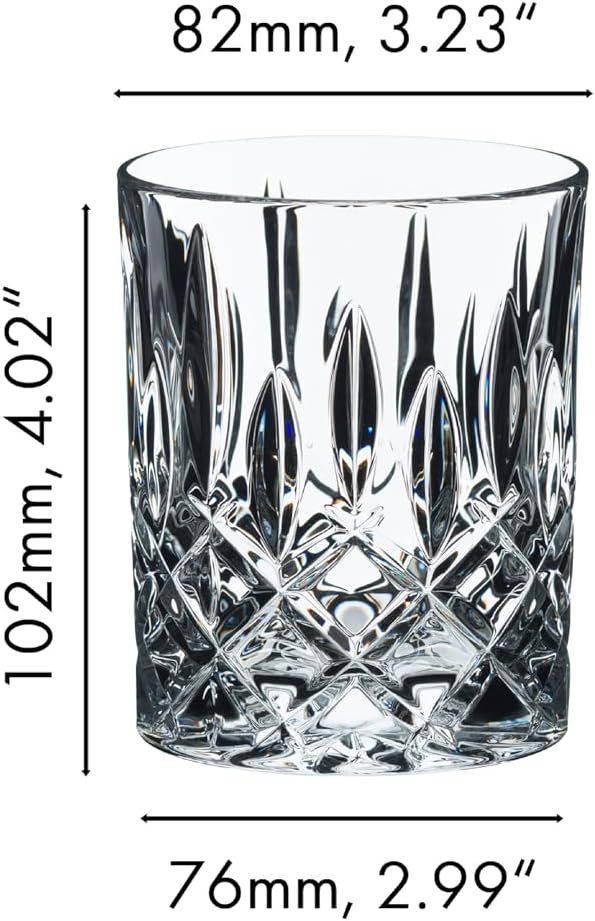 Riedel Spey Double Old Fashioned Whisky Glasses Set of 4 – Premium Crystal Tumblers for Scotch, Bourbon, Cocktails & Whiskey – Elegant Barware Gift - Image 5