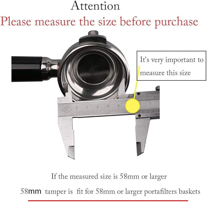 Coffee Tamper 58mm, EspressoTamper,Espresso Tool 304 Stainless Steel