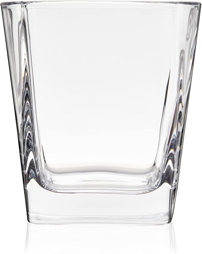 TRUE Square Rocks Glass, Old Fashioned Whiskey Glasses, Superb Drinking Cups for Cocktail Party, Home Bar, Bartender Accessories, 10 oz,4 Count (Pack of 4) - Image 8