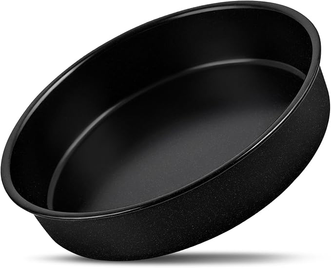 P&P CHEF 9 Inch Cake Pan Set of 1, 1 Pc Nonstick Round Cake Baking Pans | Stainless Steel Core & Non-stick Coating, Layer Cakes Tin for Cooking, Ideal for Birthday Wedding, Oven & Dishwasher Safe by PPCHEF