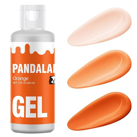 Orange Gel Food Coloring - Pandalab 2 Ounce High Concentrated Food Dye for Baking, Cake, Cookie, Fondant, Icing, Easter Egg, Macaron, DIY Slime (60ml)