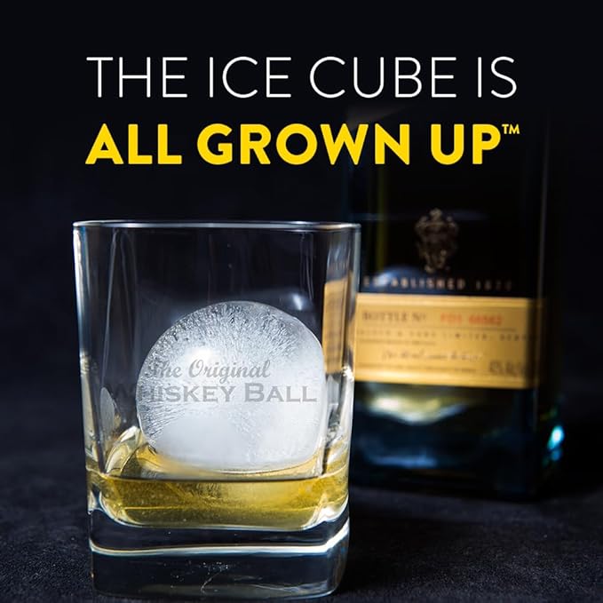 Pack of 2 Monogram Whiskey Ice Ball Maker Mold - Premium Silicone Sphere Mold A to Z letter Engraved - Ideal for Crafting Old Fashioned Cocktails – Easy Release & No Leak Design - ‘V’ letter