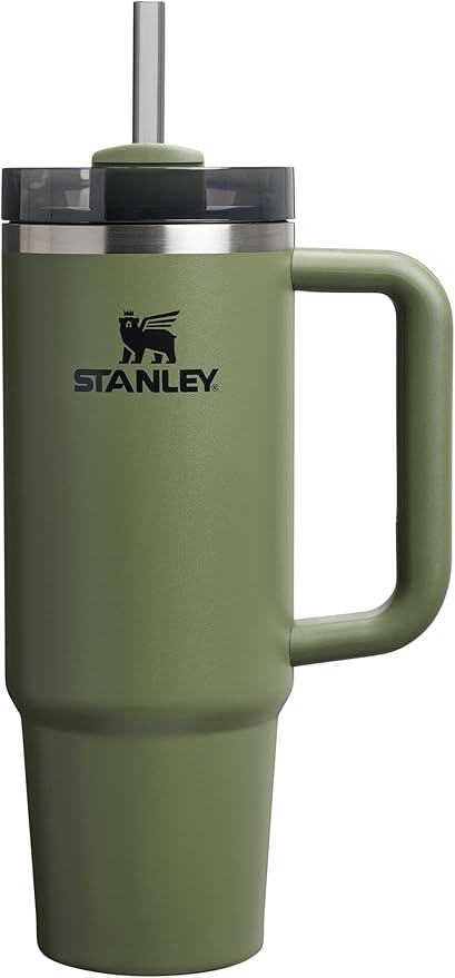 STANLEY Quencher H2.0 Flow State Tumbler, 30 oz, Dried Pine | Handle and Straw | 3-Position Lid | Cup Holder Compatible for Travel | Insulated Stainless Steel Cup | BPA-Free by Unknown