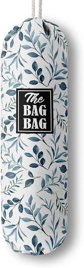 The Bag Grocery Bag Holder, Leafage Grocery Bags Holder Organizer, Wall Mount Plastic Bags Storage Container Dispensers, Kitchen Gifts For Women Family Friends Grandma Mom(E-6) by HiLus