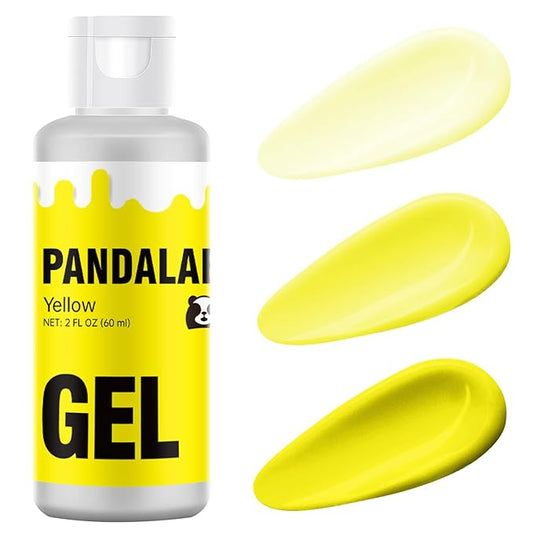 Yellow Gel Food Coloring - Pandalab 2 Ounce High Concentrated Food Dye for Baking, Cake, Cookie, Fondant, Icing, Easter Egg, Macaron, DIY Slime (60ml)