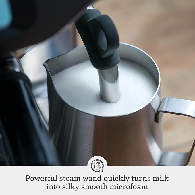 Breville BES878BSS Barista Pro Espresso Machine, Brushed Stainless Steel | Pull barista-quality espresso shots, lattes and cappuccinos at home with this manual coffee maker with built-in grinder - Image 5