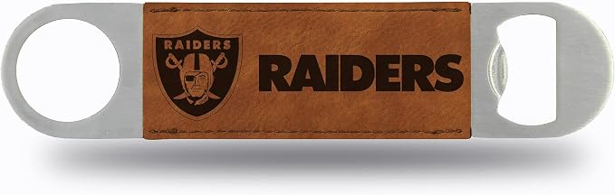 Rico Industries NFL Laser Engraved Bar Blade Faux Leather Laser Engraved Bar Blade - Great Beverage Accessory for Game Day by RicoIndustries