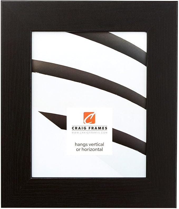 Craig Frames 14x20 Black Oak Picture Frame for Posters and Gallery Wall | Lightweight shatter resistant acrylic facing with a rigid backing board, made in the USA by CraigFrames