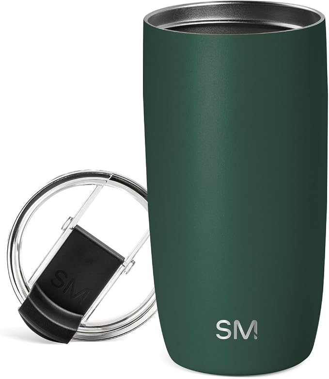 Simple Modern Travel Coffee Mug with Lid | 16oz | Green | Voyager Coffee Cup, Coffee Tumbler for Hot & Iced Drinks | Insulated Stainless Steel Travel Mug | Forest by Unknown