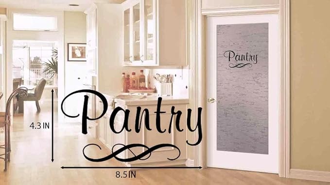 AG Pantry Room Door Sign Sticker Pantry Room Decal Art Quote Decor for Home Kitchen Restaurant Coffee Shop Store Office 8.5x4.3 Inch - Image 3
