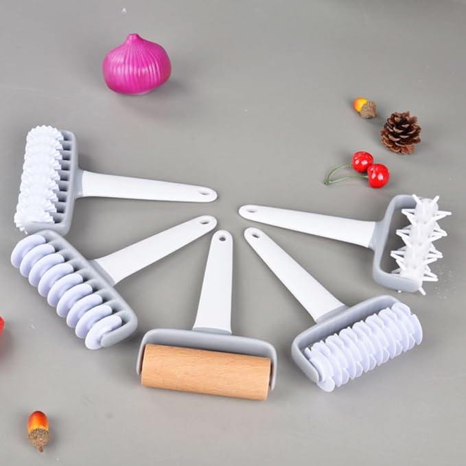 2pcs Pizza Dough Roller Pastry Lattice Wheel Cutter for Handmade Noodles and Home Life, White Pp Material, Waterproof and Easy to Clean Baking Tool for Pizza Cookie Pastry Bread - Image 5