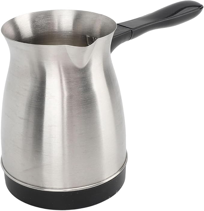 Jiawu 600ml Electric Turkish Coffee Maker Stainless Steel, Multifunctional Coffee Machine for Tea Milk, Ergonomic Anti Scald Handle, 600W Fast Brewing 5-6 Cups - Image 5