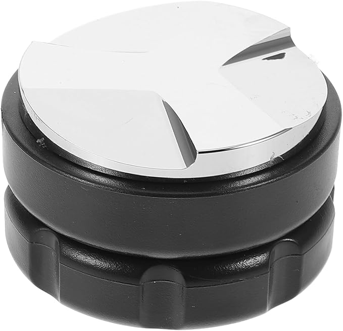 Espresso Coffee Tamper and Distributor with Three-leaf Three-paddle Design Abs Black Coffee Tamping Tool for Even Grounds Distribution Compatible with Espresso Machine Accessories