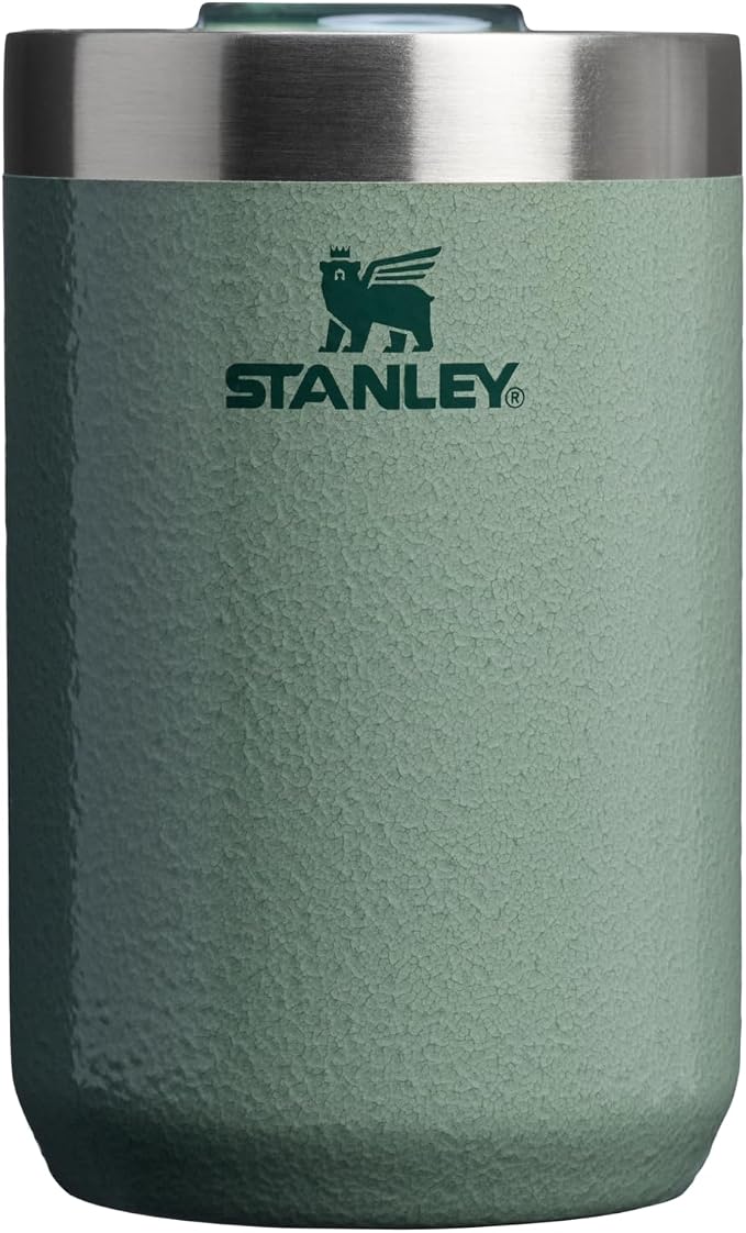 STANLEY Everyday Camp Cup 12 oz | Drink Through Lid | Cup for Coffee, Tea and Drinks | Insulated Stainless Steel | BPA-Free | Hammertone Green by Unknown