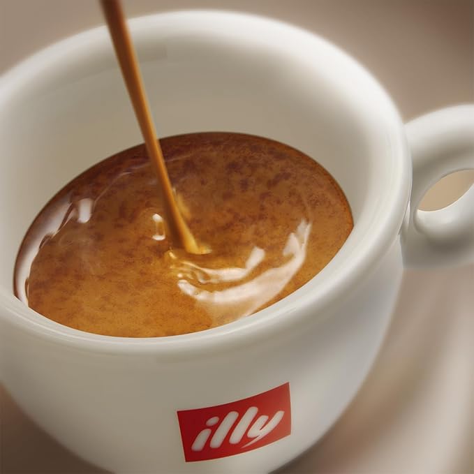 Illy Whole Bean Coffee, Classico Medium Roast - Mild & Balanced - 100% Arabica - Whole Beans - Pressurized Packaging Sealed for Freshness - 8.8oz can (Pack of 6)