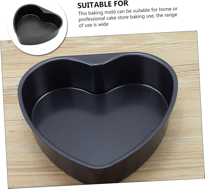 Heart Shaped Baking Mold Detachable Cake Pan for Mousse and Chiffon Cakes Non-stick Aluminum Tray for Home Baking for Valentine Day and Special Occasions - Image 5