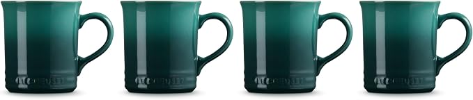 Le Creuset Stoneware Vancouver Mug, Set of 4, 14 oz. each, Artichaut - Image 3