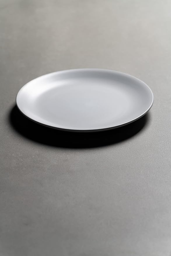 10 Strawberry Street Wazee Matte 10.5" Coupe Dinner Plate, Set of 6, White - Image 5