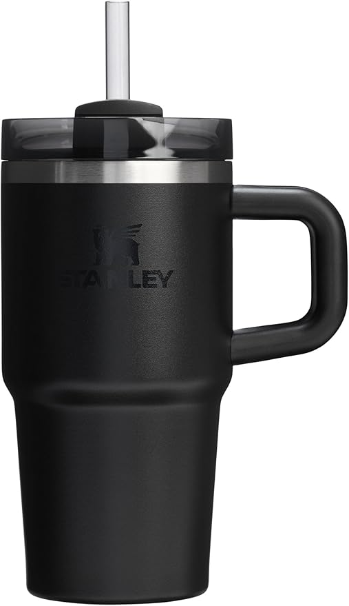 STANLEY Quencher H2.0 Flow State Tumbler, 20 oz, Black 2.0 | Handle and Straw | 3-Position Lid | Cup Holder Compatible for Travel | Insulated Stainless Steel Cup | BPA-Free by Unknown