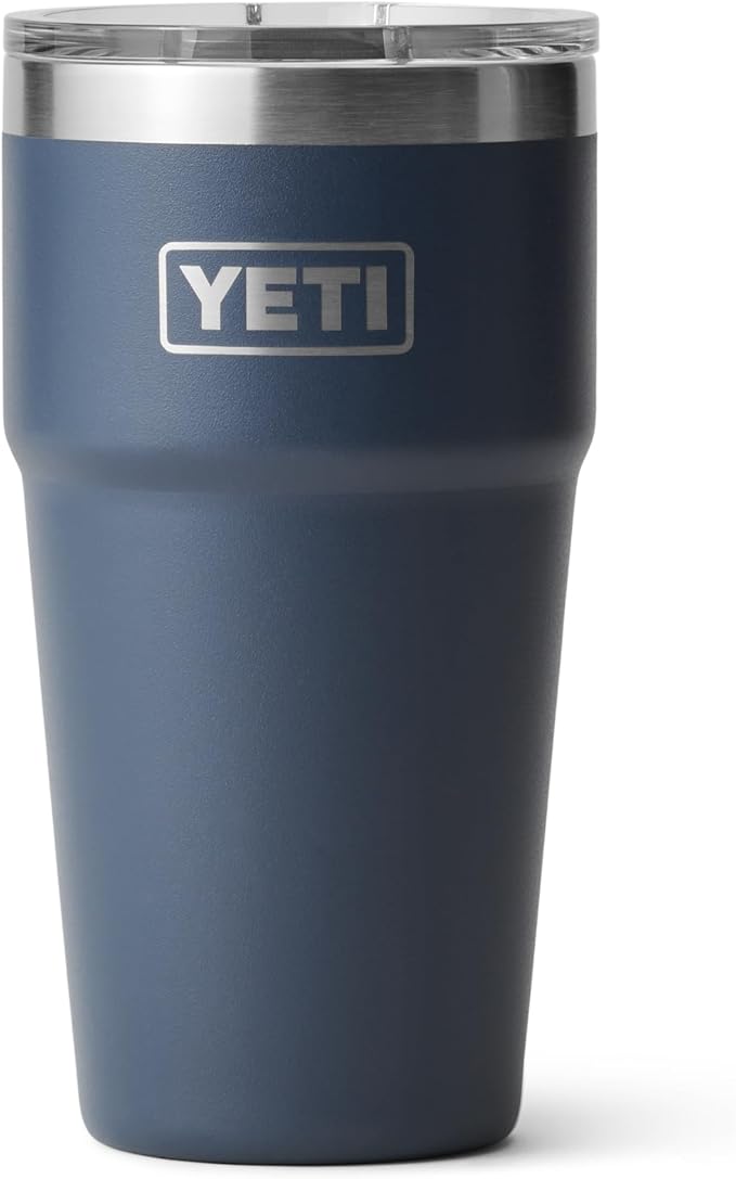 YETI Rambler 20 oz Stackable Tumbler, Stainless Steel, Vacuum Insulated with MagSlider Lid by YETI