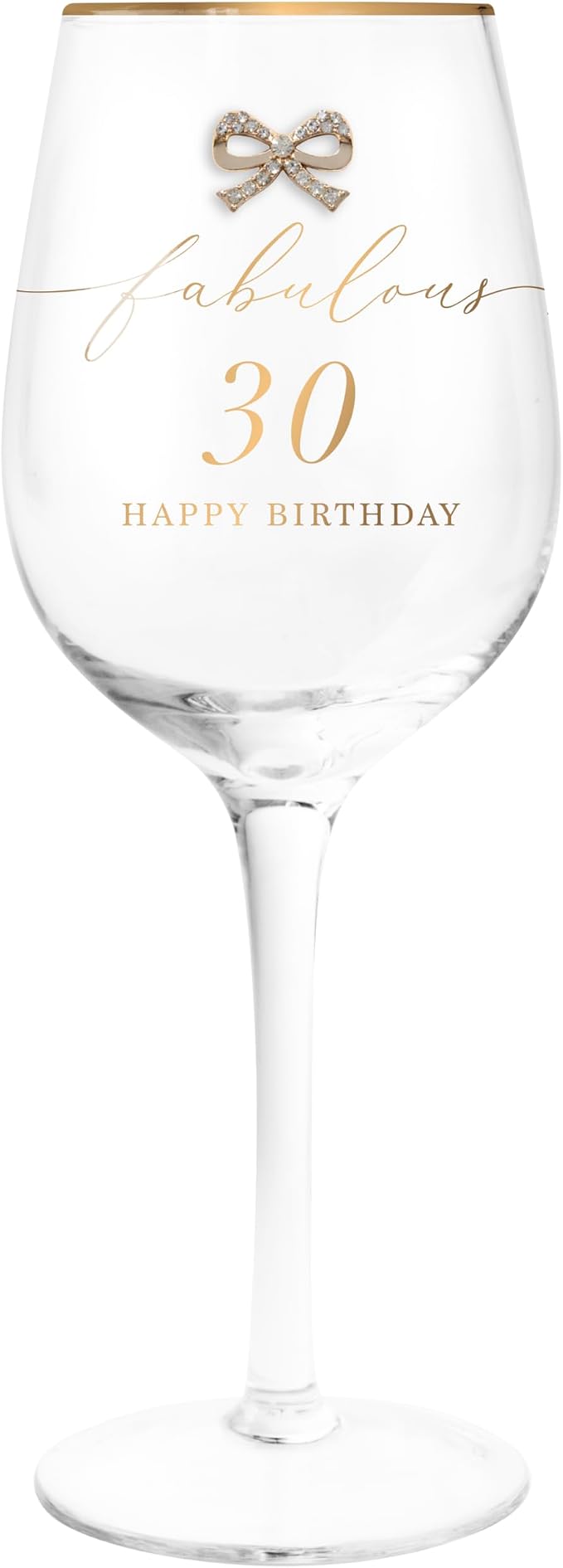 Lesser & Pavey Madelaine by Hearts Design Madeleine 30th Birthday Wine Glass For Home & Restaurants | Stylish Glassware For All Type of Drinks | Lovely Tableware Drinking Glasses Gifts For Women & Men by L+%26+P+Home+%26+Gifts