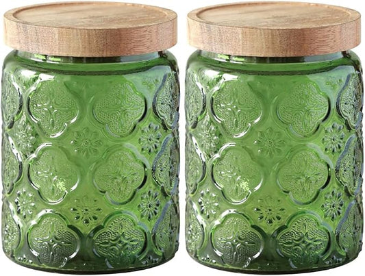 Comeon Vintage Glass Jar With Lid, Cookie Candy Jar, Food Storage Container | Durable Glass Material, Airtight Lid, Ideal For Kitchen Or Office Storage, Stylish Vintage Design by Comeon