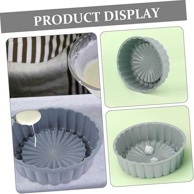 2pcs Food Grade Silicone Round Cake Pan High Temperature Tart for Baking Cheesecakes Shortcakes and More Stylish Design - Image 7