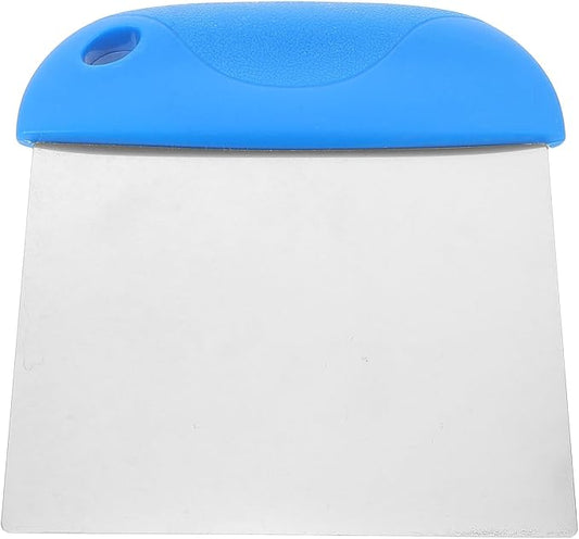 VALICLUD Stainless Steel Dough Cutter with Sharp Cutting Edge and Comfortable Plastic Handle, Kitchen Pastry Tool for Precise Cutting and Scraping, for Home Baking and Pizza Preparation by VALICLUD