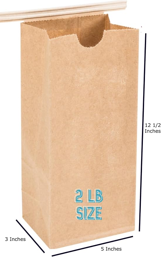 Resealable Kraft Tin Tie Poly-lined Bags Coffee Bags Reclosable Tin Tie Bags without window - 2 Lb - 50 Pack - Image 5