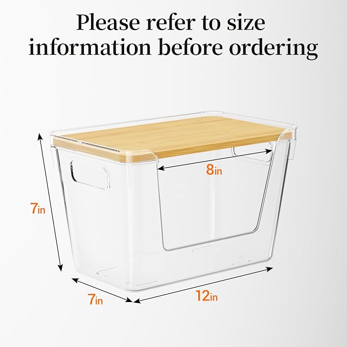 Delamu 2 Pack Trash Bag Dispenser, Stackable Garbage Bag Holder | Clear Acrylic Organizer Bins for Under Sink Organization, Pantry Storage, Cabinet, Kitchen, Laundry, Bathroom - Image 6