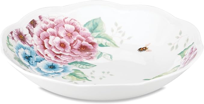 Lenox Butterfly Meadow Hydrangea Pasta Bowl, 1.60 LB, Multi by Lenox