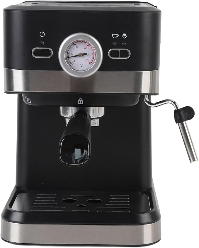 Focket Machine, 20Bar 1050W Electric Coffee Maker, Coffee Machine with Removable 1.5L Water Tank Steam Wand for Cappuccino Latte Making At Home Office (US Plug 110V) by Focket